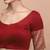 Maroon Silk Round Neck Readymade Blouse