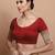 Maroon Silk Round Neck Readymade Blouse