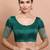 Rama Green Silk Round Neck Readymade Blouse