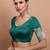 Rama Green Silk Round Neck Readymade Blouse