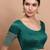 Rama Green Silk Round Neck Readymade Blouse