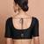 Black Silk Round Neck Readymade Padded Blouse