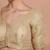 Light Gold Tissue Round Neck Embroidered Readymade blouse