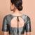 Grey Tissue Emroidered Readymade Blouse