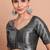 Grey Tissue Emroidered Readymade Blouse