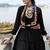 Black Cotton Navratri Lehenga Choli with Mirror-Trim Jacket & Cowries Garba Dress for Women