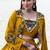 mustard Gamthi Mirror Work & Kodi Lace Chaniya Choli