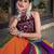 multicolor Rayon Printed Chaniya Choli with Gota Patti work