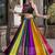 multicolor Rayon Printed Chaniya Choli with Gota Patti work