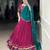 pink Rayon Chaniya Choli with Gamthi Work & Embossed Design