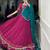 pink Rayon Chaniya Choli with Gamthi Work & Embossed Design