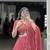 dark peach Rayon Chaniya Choli with Mirror Gamthi Work Gotta Patti