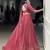 dark peach Rayon Chaniya Choli with Mirror Gamthi Work Gotta Patti