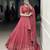 dark peach Rayon Chaniya Choli with Mirror Gamthi Work Gotta Patti