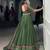 mehendi Rayon Chaniya Choli with Mirror Gamthi Work Gotta Patti