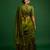Olive embroidered silk saree