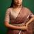 Rose pink embroidered silk saree saree with belt