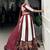 maroon Rayon Printed Chaniya Choli with Paper Mirror Work Gota Patti Lace