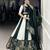 green Rayon Printed Chaniya Choli with Paper Mirror Work Gota Patti Lace