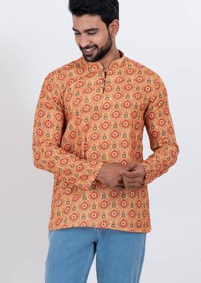 digital print cotton multicolor short kurta 1