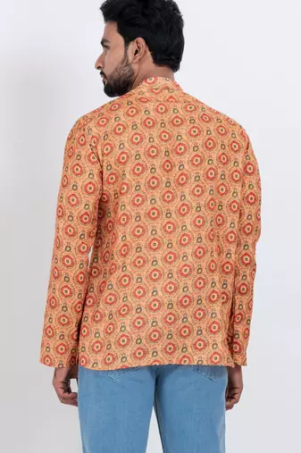 digital print cotton multicolor short kurta