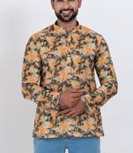 digital print cotton multicolor short kurta