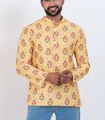 digital print cotton multicolor short kurta
