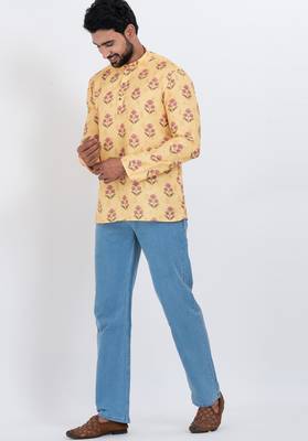 digital print cotton multicolor short kurta 4
