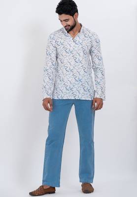 digital print cotton multicolor short kurta 4