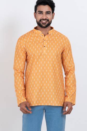 digital print cotton multicolor short kurta