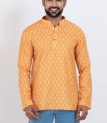 digital print cotton multicolor short kurta