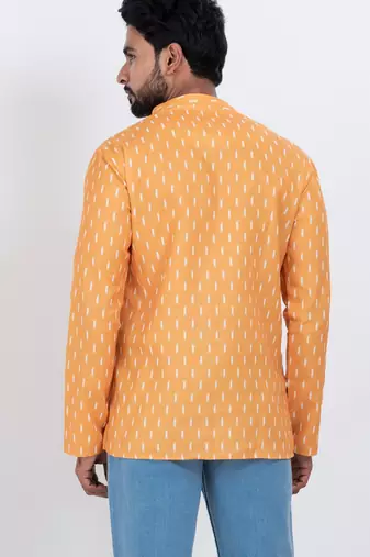 digital print cotton multicolor short kurta