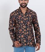 digital print cotton multicolor short kurta