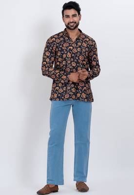 digital print cotton multicolor short kurta 4
