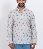 digital print cotton multicolor short kurta