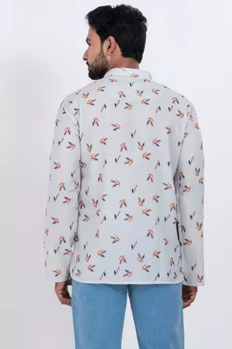digital print cotton multicolor short kurta