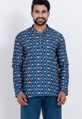 digital print cotton multicolor short kurta 1