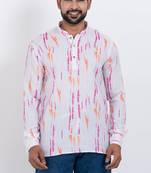 digital print cotton multicolor short kurta