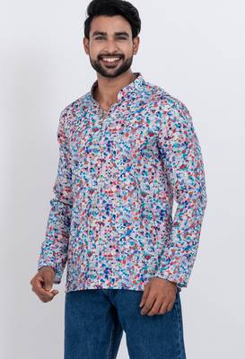 digital print cotton multicolor short kurta 2