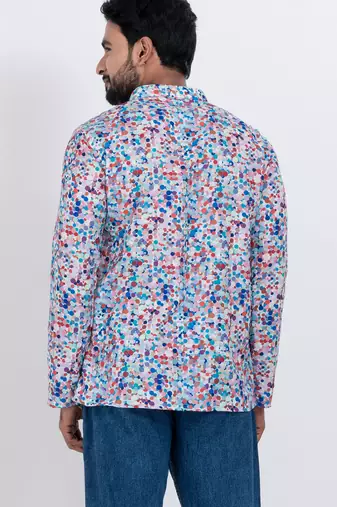 digital print cotton multicolor short kurta