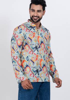 digital print cotton multicolor short kurta 2