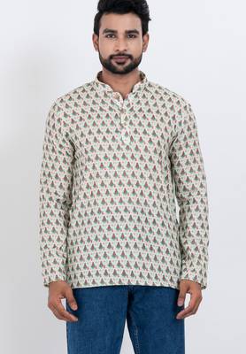 digital print cotton multicolor short kurta 1