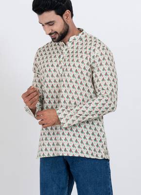 digital print cotton multicolor short kurta 2