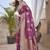 Purple designer paithani silk saree with rich weaving, temple border & heavy pallu