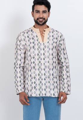 digital print cotton multicolor short kurta 1