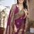 Magenta designer paithani silk saree with rich weaving, temple border & heavy pallu