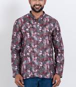 digital print cotton multicolor short kurta