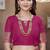 Pink designer paithani silk saree with rich weaving, temple border & heavy pallu