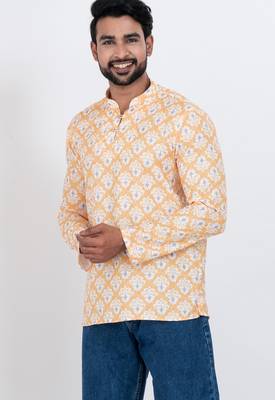 digital print cotton multicolor short kurta 2