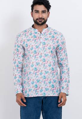 digital print cotton multicolor short kurta 1